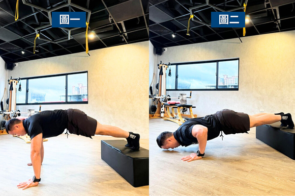 進階爆胸招式｜下斜伏地挺身（主攻上胸）
